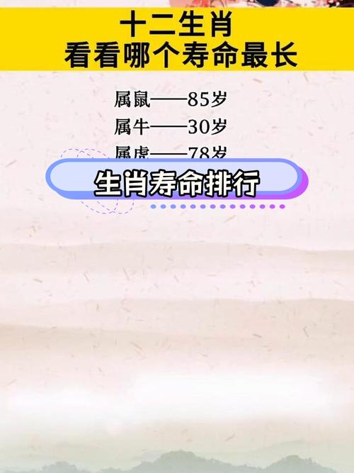 寿命最长的生肖是属什么生肖:寿命最长的生肖是属什么生肖呢